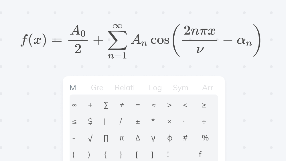 Редактор формул