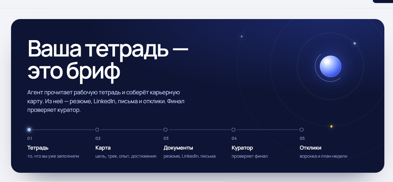 Рабочая тетрадь — реальный экран платформы Ментика