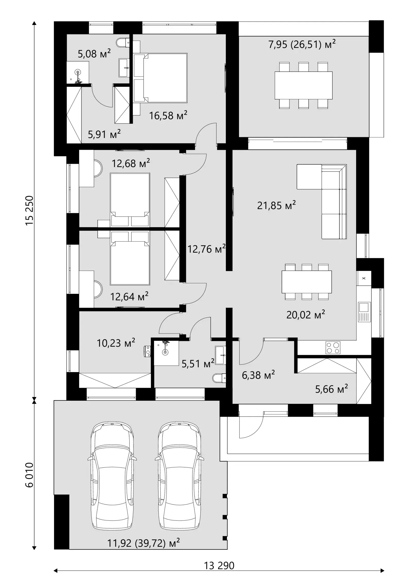 Планировка: 1 этаж