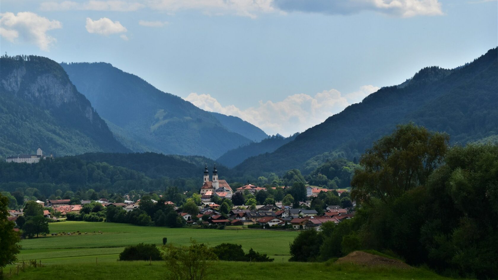 A village in the Bavarian Alps