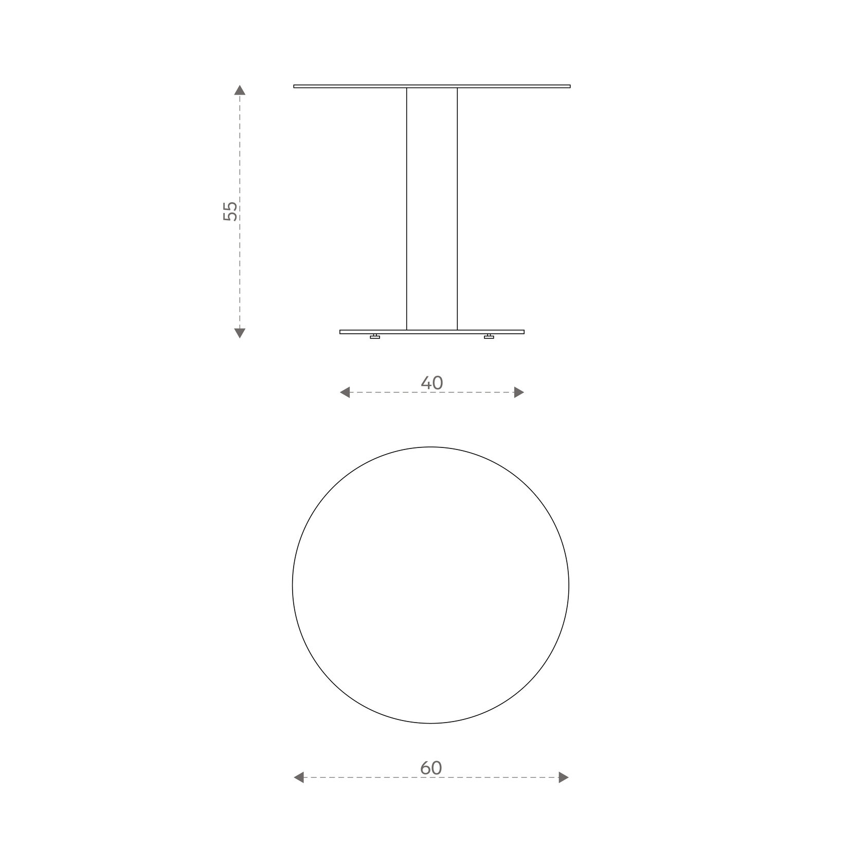 Журнальный стол metaldesign md 7002 100х60х41 см