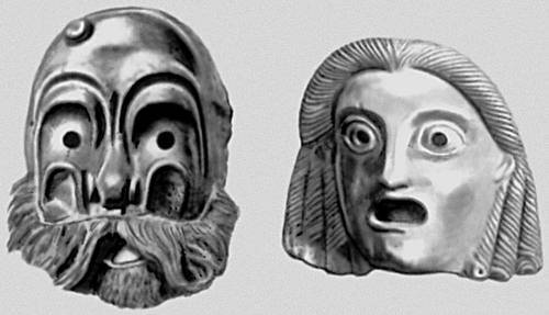Глиняные маски античного театра