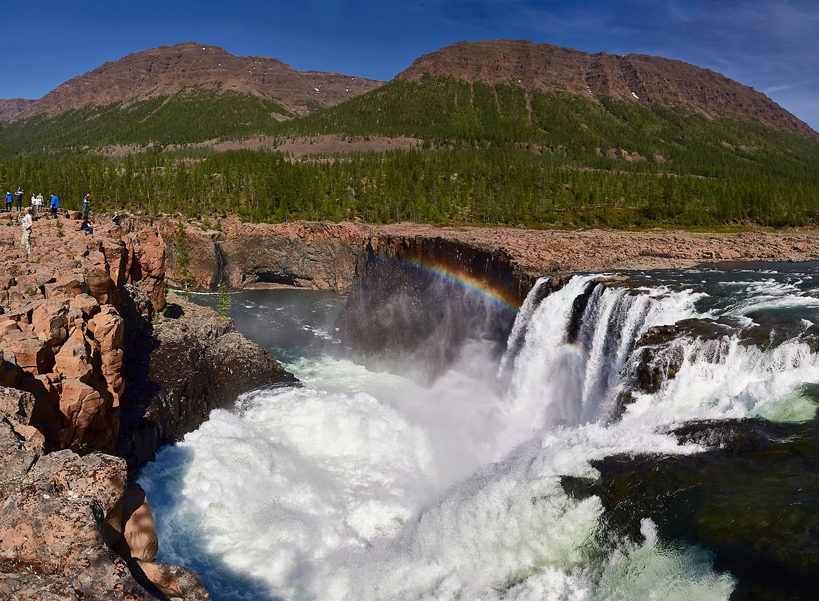 Иркиндинский водопад плато Путорана