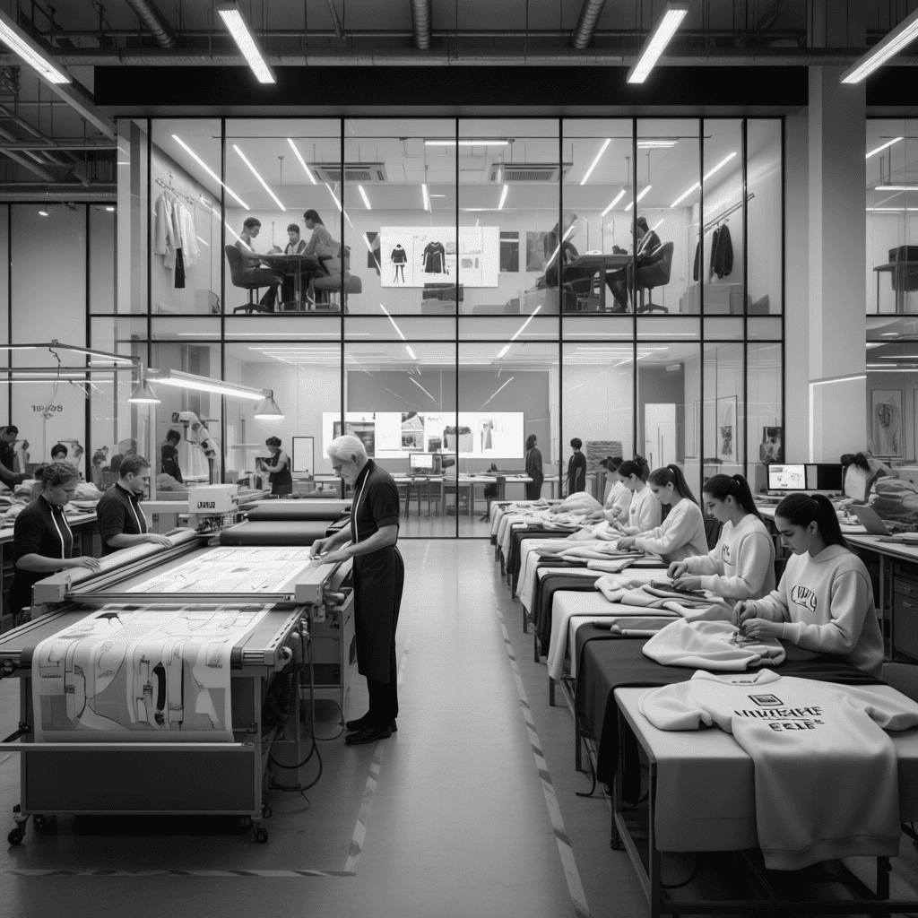 Пошив одежды и мерча в столице