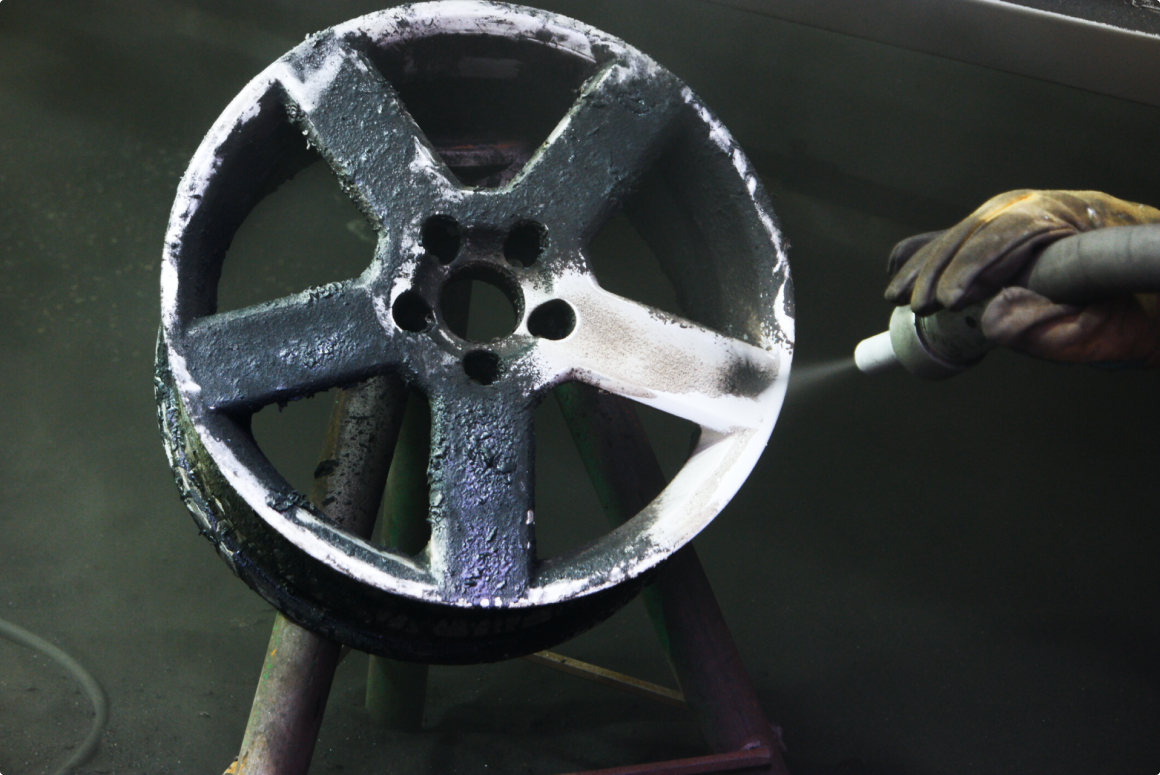 Полимерка22. Пескоструйная очистка дисков в Барнауле