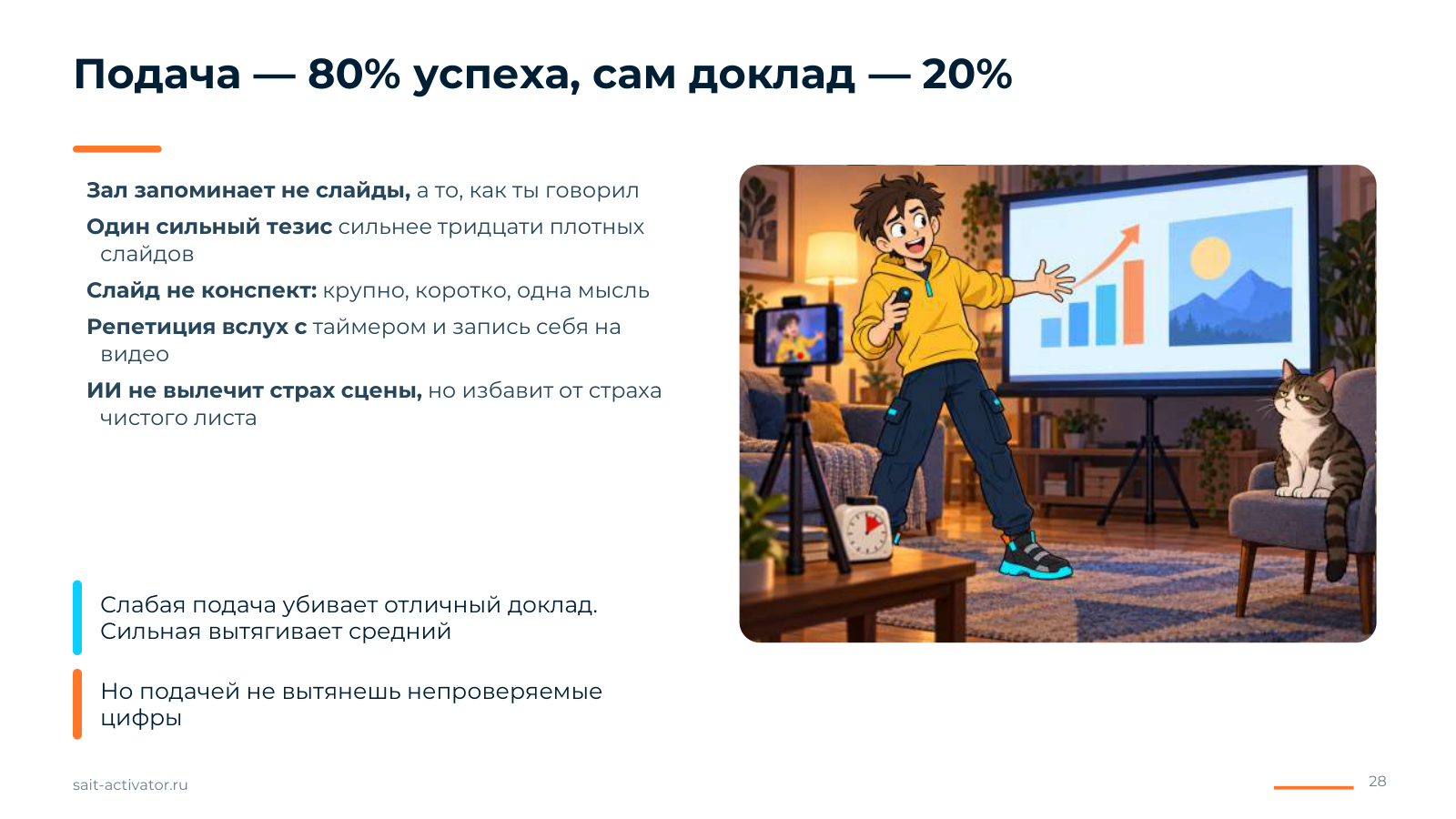 Подача — 80% успеха
