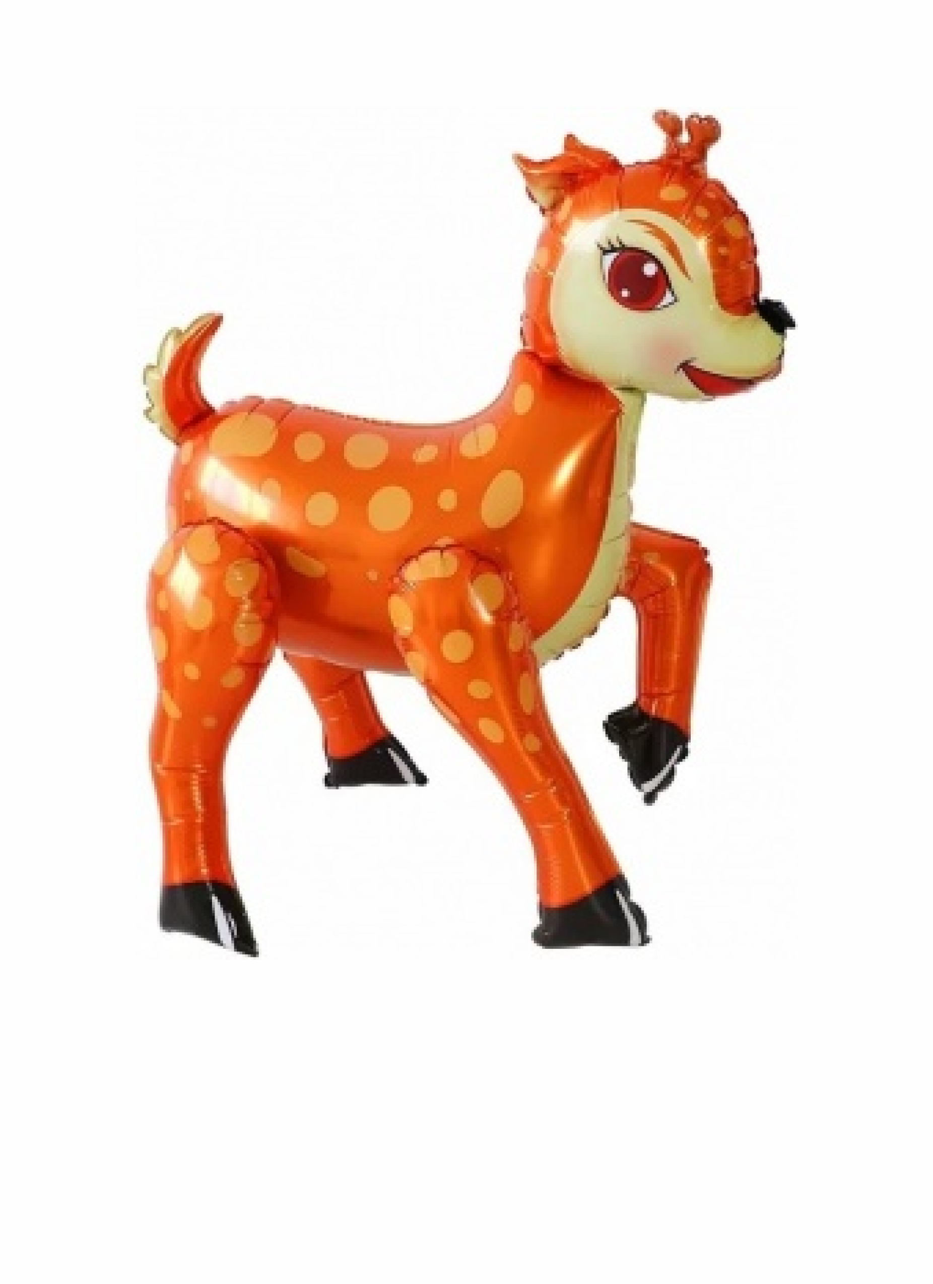 фольгированный шар "олененок". ходячий шар "оленёнок". воздушный шар олень. шар ходячая фигура. воздушный шар олень.