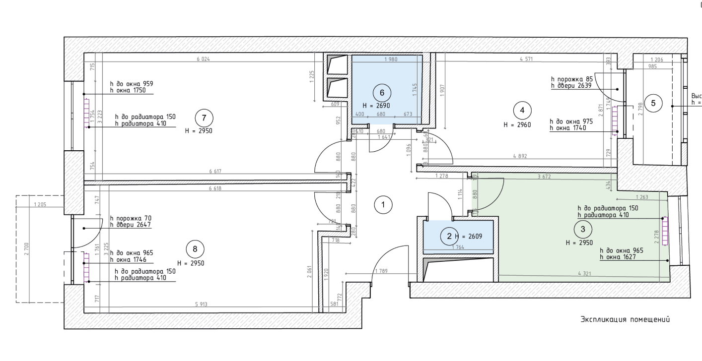 Обмерный план
