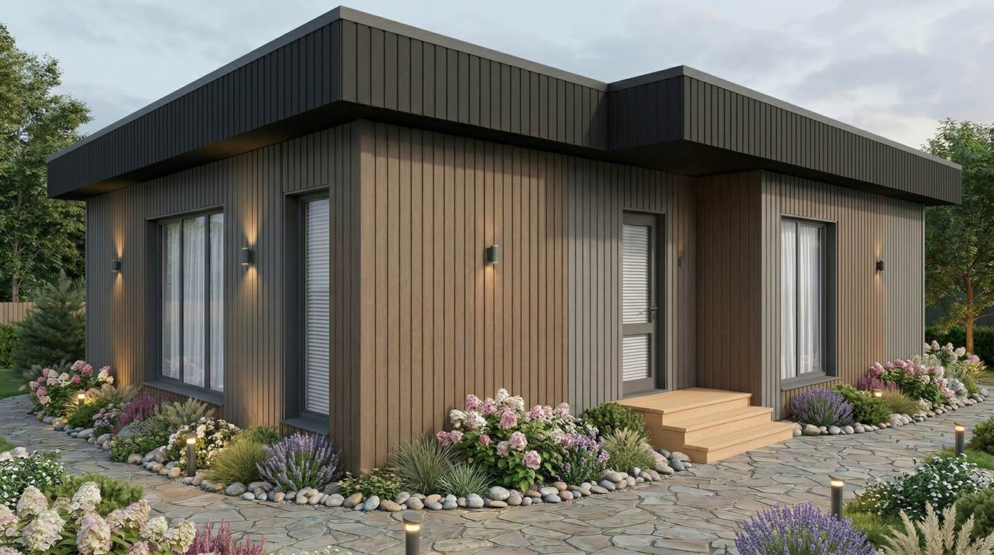 WOOD 102 — компактный дом минимализм