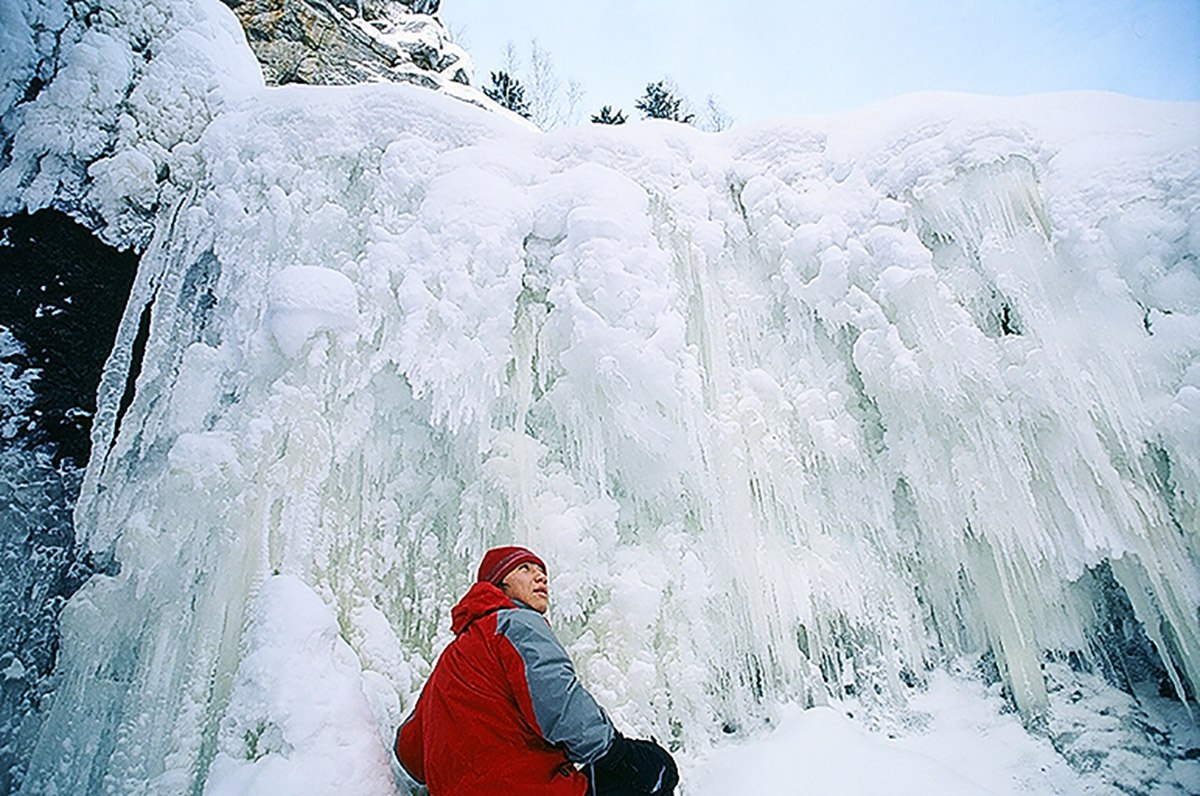 Красноярск Frozen Waterfall