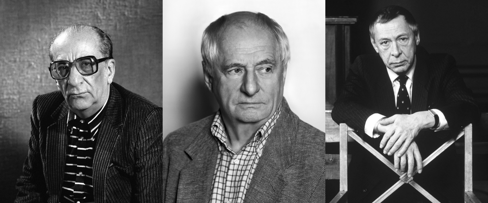 Слева направо: Г. Товстоногов, М. Захаров, О. Ефремов