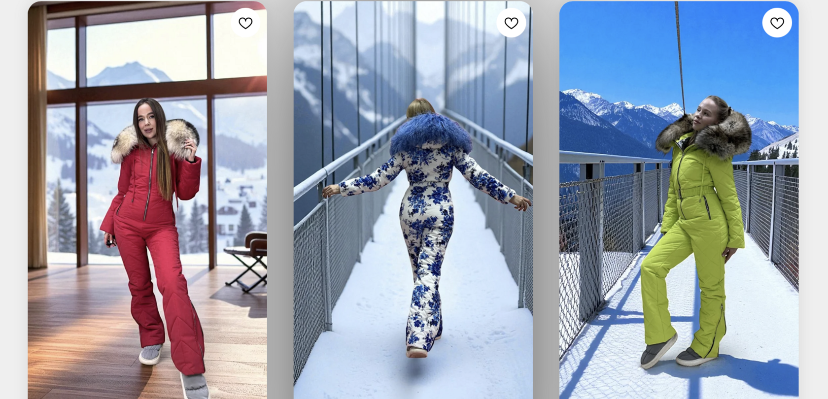 Комбинезон-трансформер с меховой отделкой