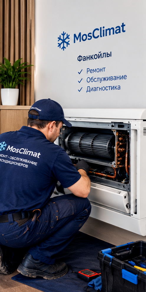 Мастер MosClimat 24 проводит диагностику шумного кондиционера в Москве