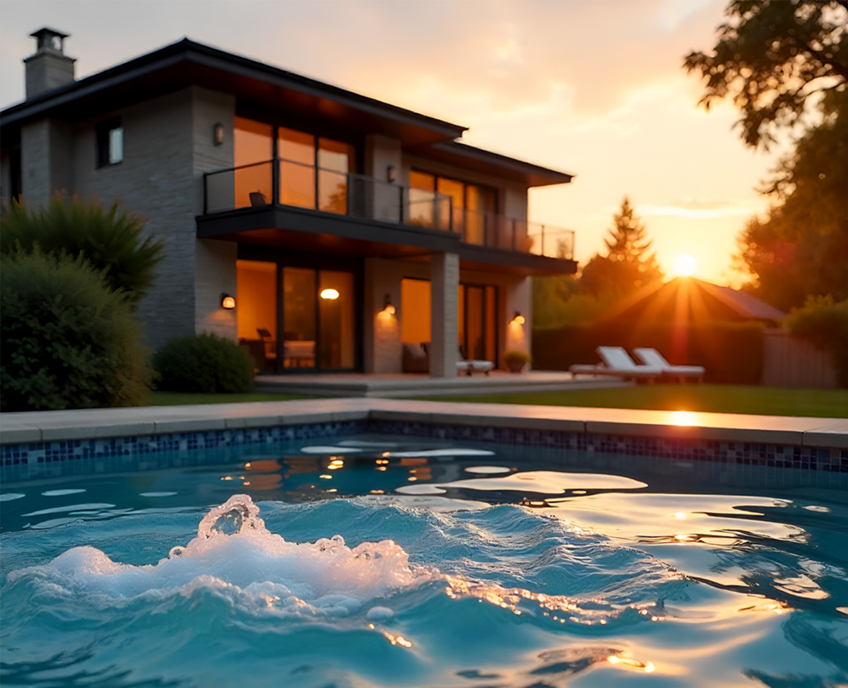 Фон: современный склад с трубами и сантехникой