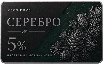 Карта программы лояльности Серебро — скидка 5%