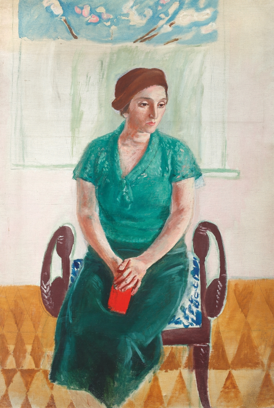 Портрет Евы в зеленой блузке. 1937 