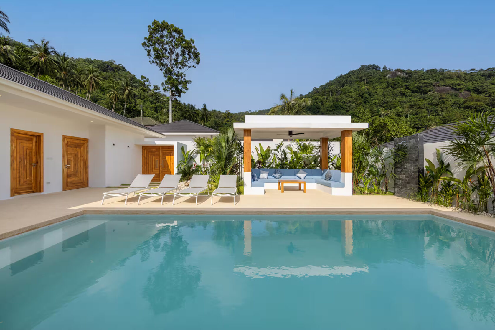 Villa Predee на Самуи, Ламай — 3 спальни, вид на горы