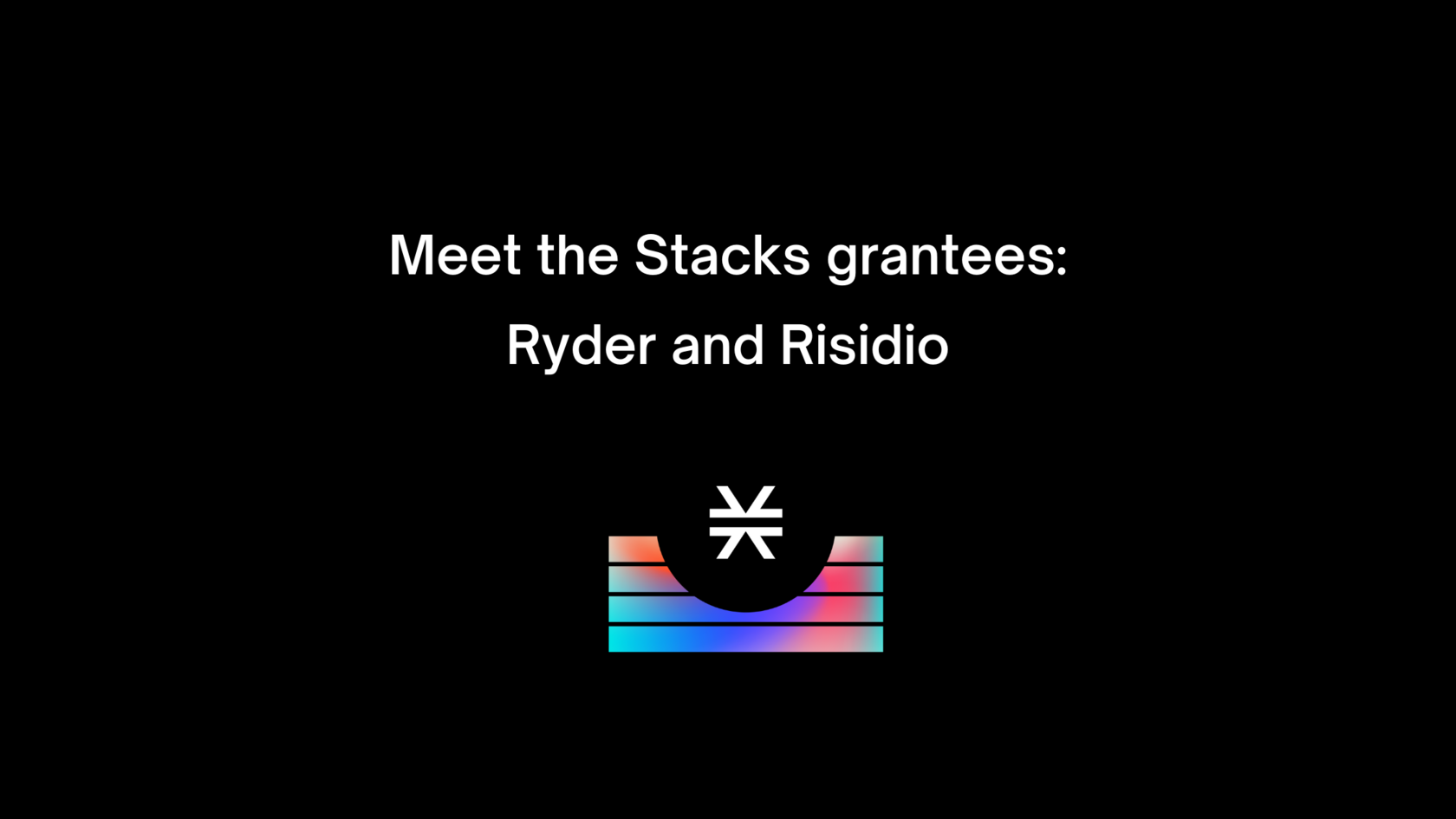 Meet the Stacks Grantees: Ryder & Risidio