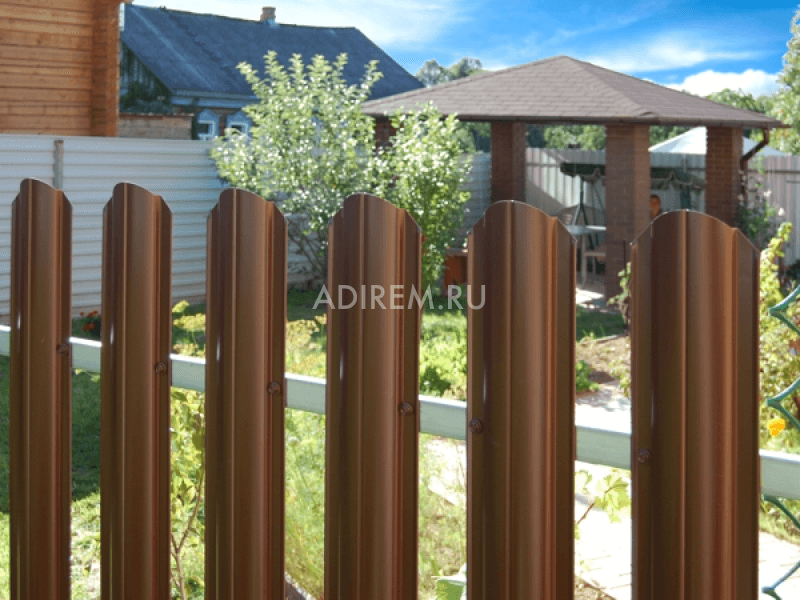 евроштакетник пд-образный ral 8017