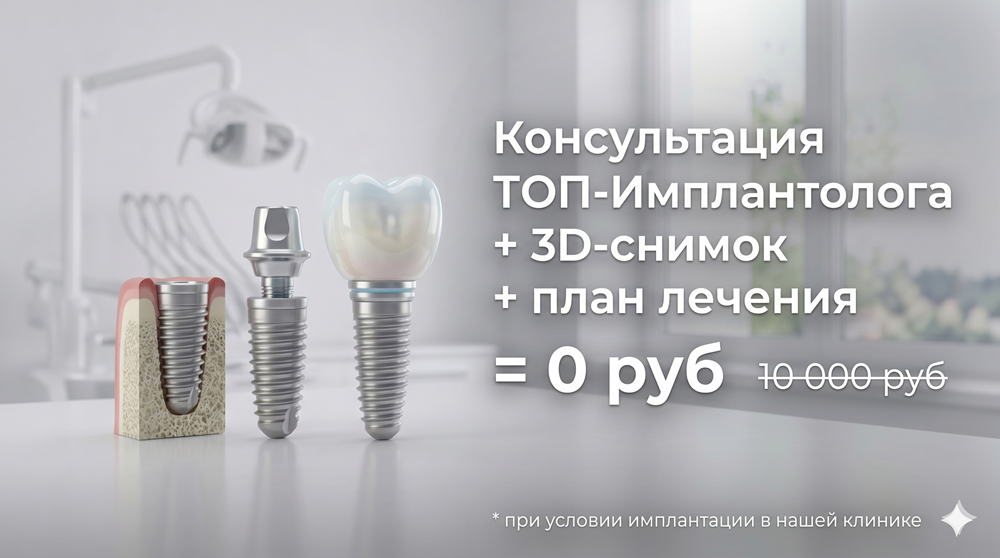Имплантация зубов Neodent и Straumann