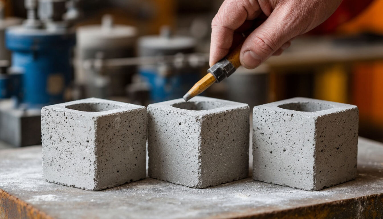 Испытание бетона на прочность лаборатория кубики