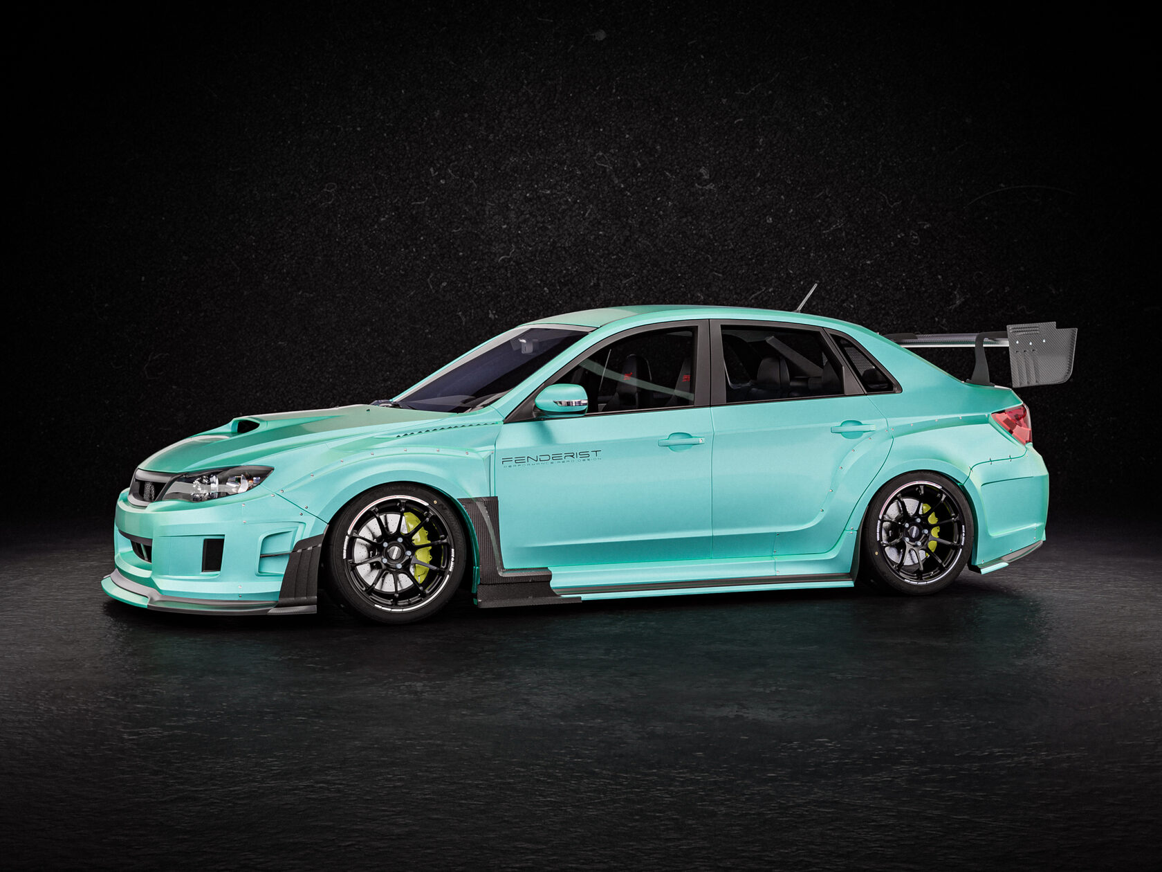 Full Fenderist Spec S Fender Flares Set Wide Body Kit Subaru Impreza