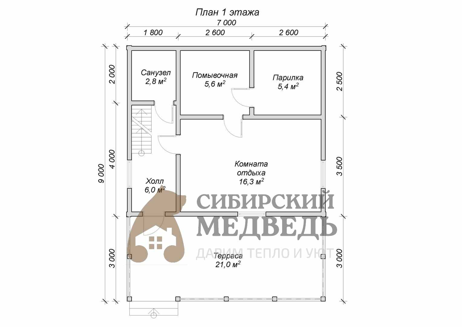 Строительство домов и бань из бруса «под ключ» в Новосибирске | «Сибирский  медведь»