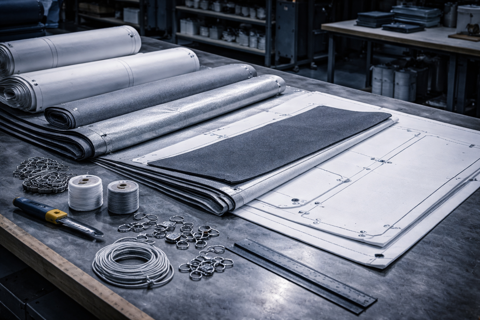 Материалы и комплектующие для пошива инженерных изделий