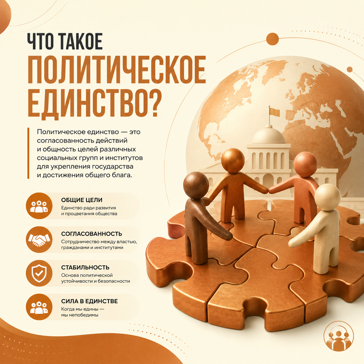 Единство политическое — определение цели и методы достижения