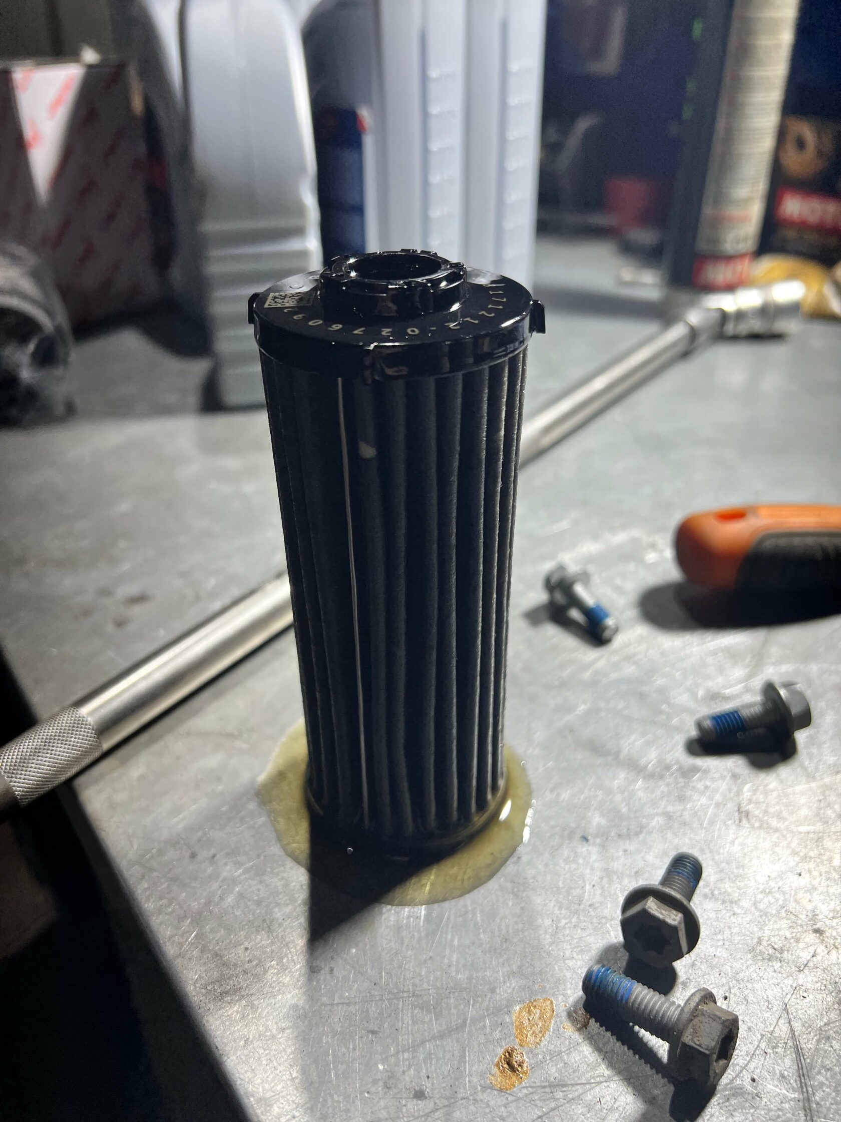 Демонтаж старого фильтра DSG