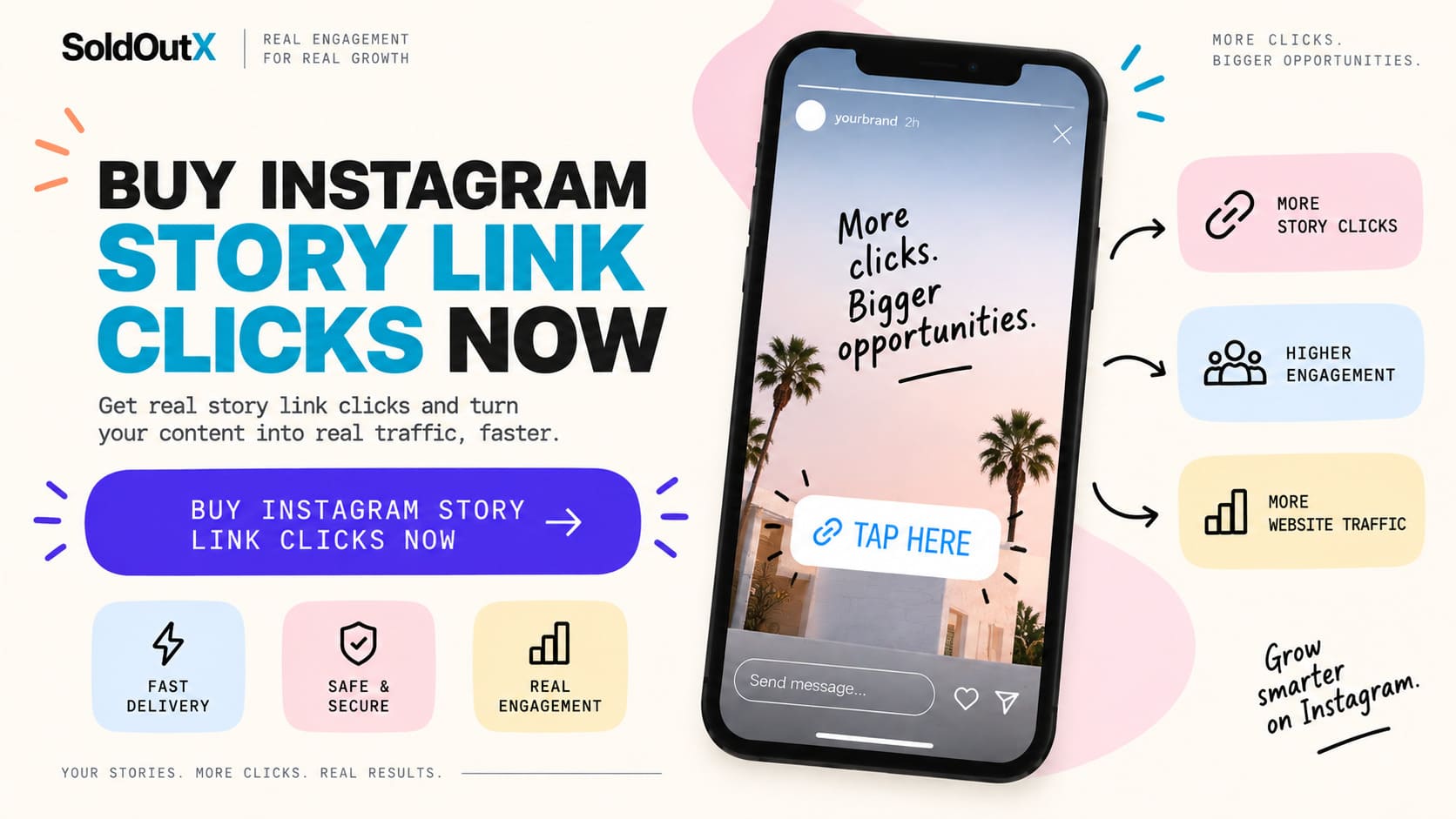 buy instagram link clicks