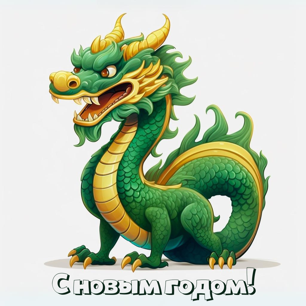 Китайский новый год - зеленый дракон