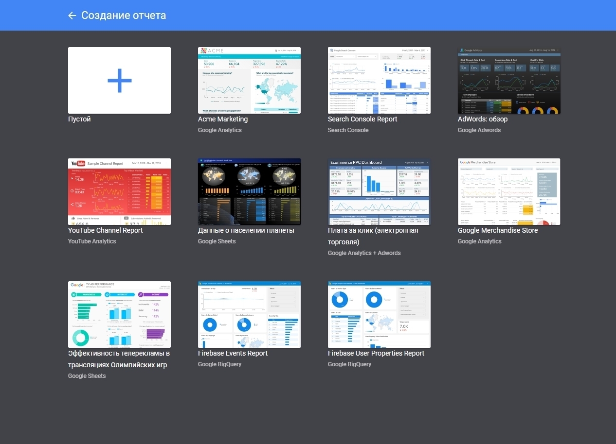 источники данных
