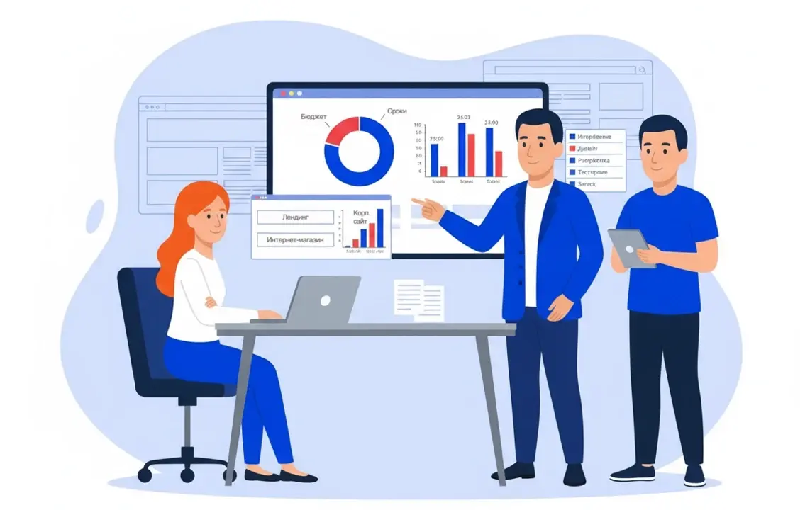 Инфографика: Специалисты маркетингового агентства объясняют сколько стоит создать сайт: лендинг, корпоративный и интернет-магазин