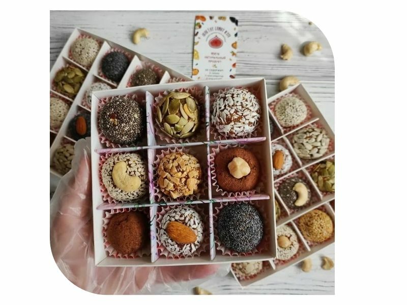 Подарочные наборы с полезными сладостями ручной работы в Москве