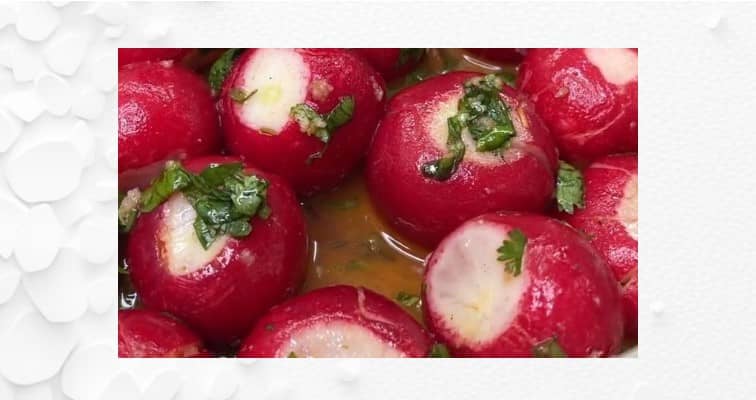 Приготовление маринованной битой редиски: шаг 6
