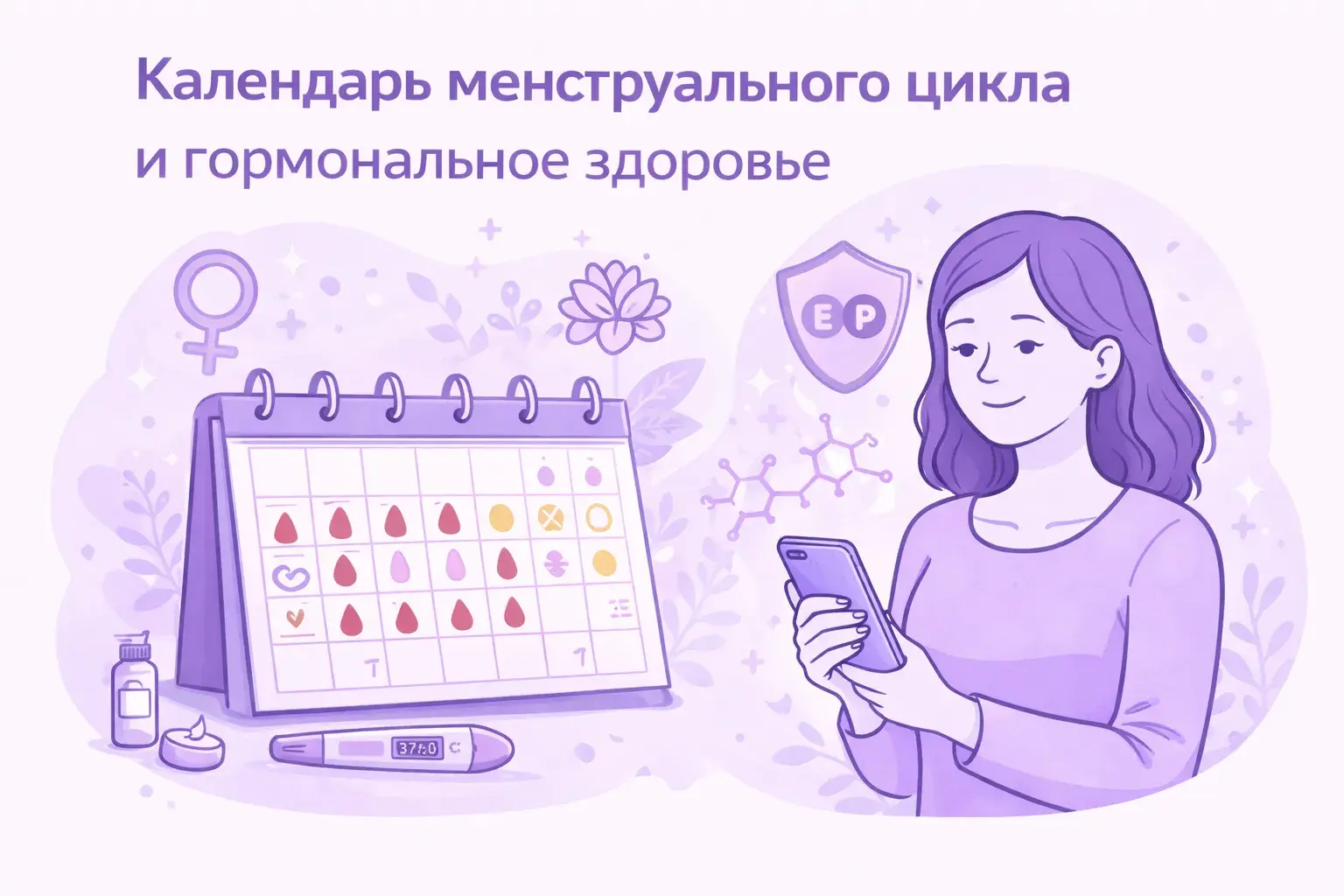 Календарь менструального цикла и гормональное здоровье