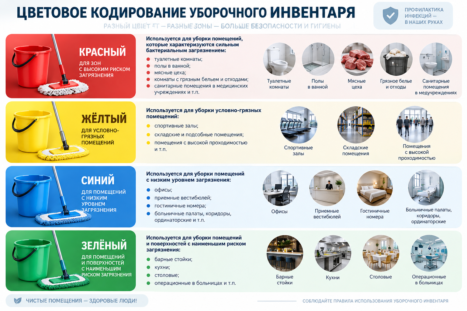 цветовое кодирование инвентаря