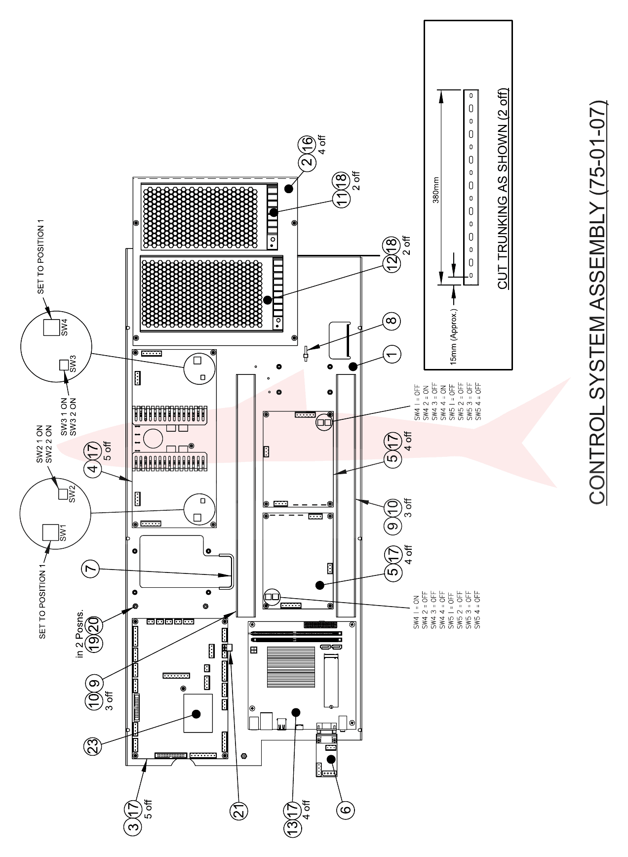 Morgana AutoCreaser Pro XW 75-01-07 Control System Assembly — схема деталей