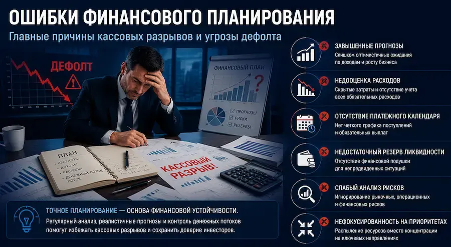 Ошибки финансового планирования