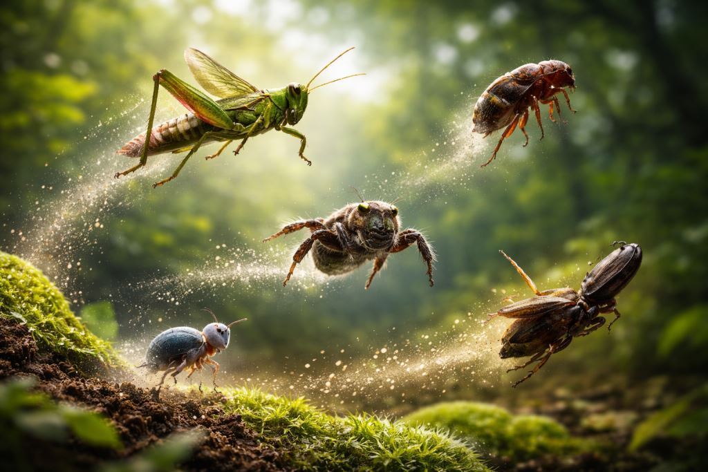 прыгающие насекомые