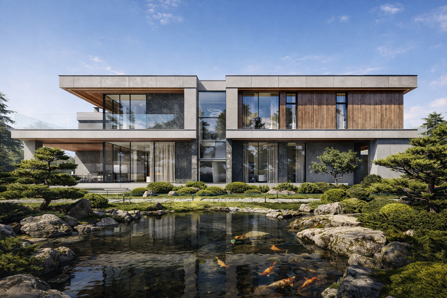 Double Villa — частная вилла с панорамным остеклением