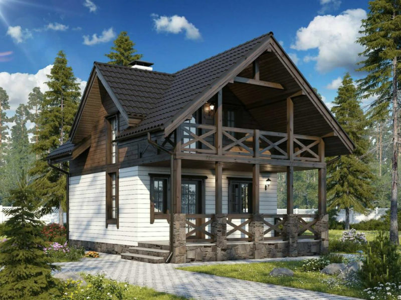 Строительство дома из теплоблока, проект "181-12"