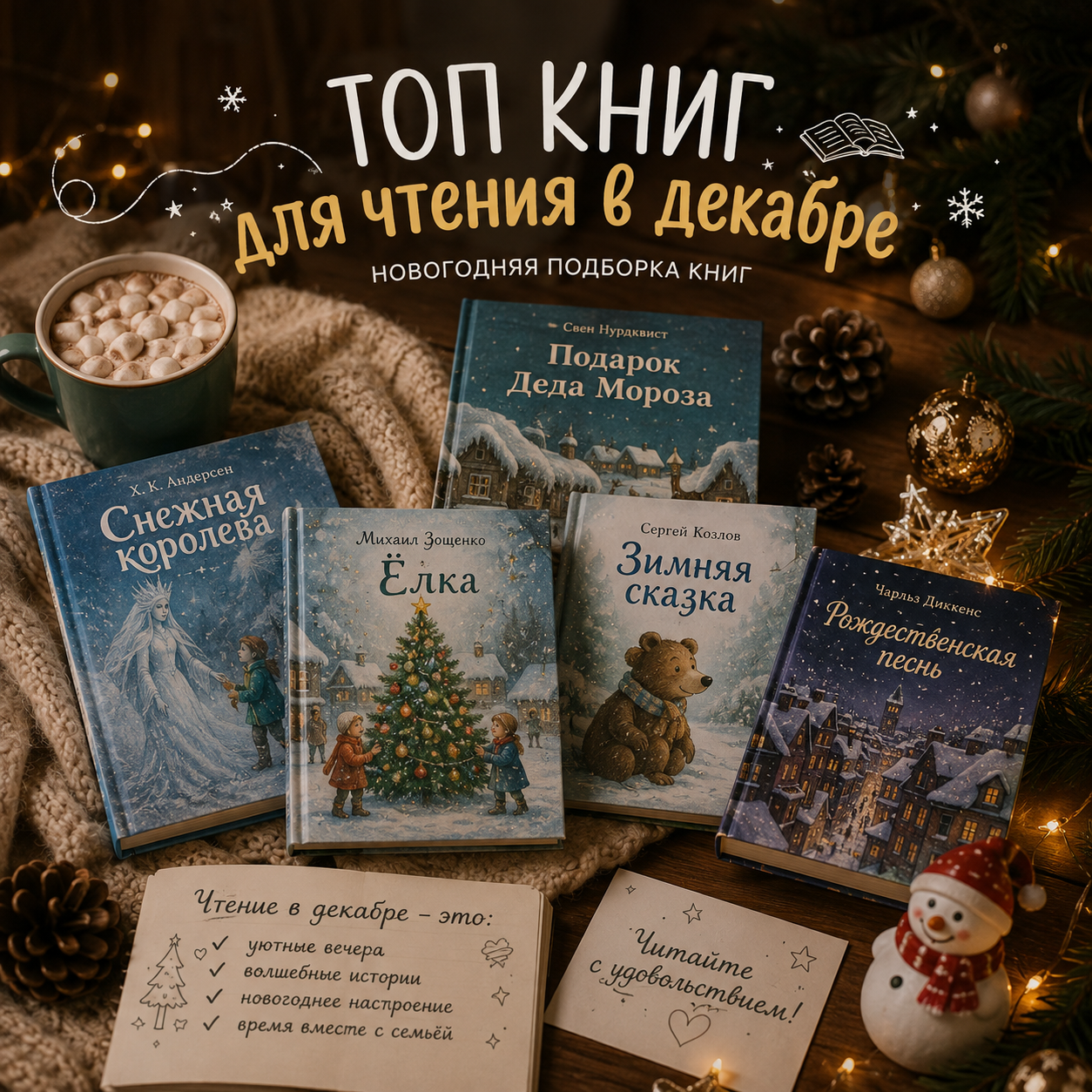 Новогодняя подборка книгМарина Точилина онлайн репетитор по чтению
