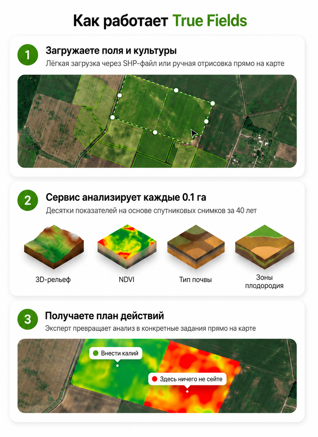 Как работает True Fields