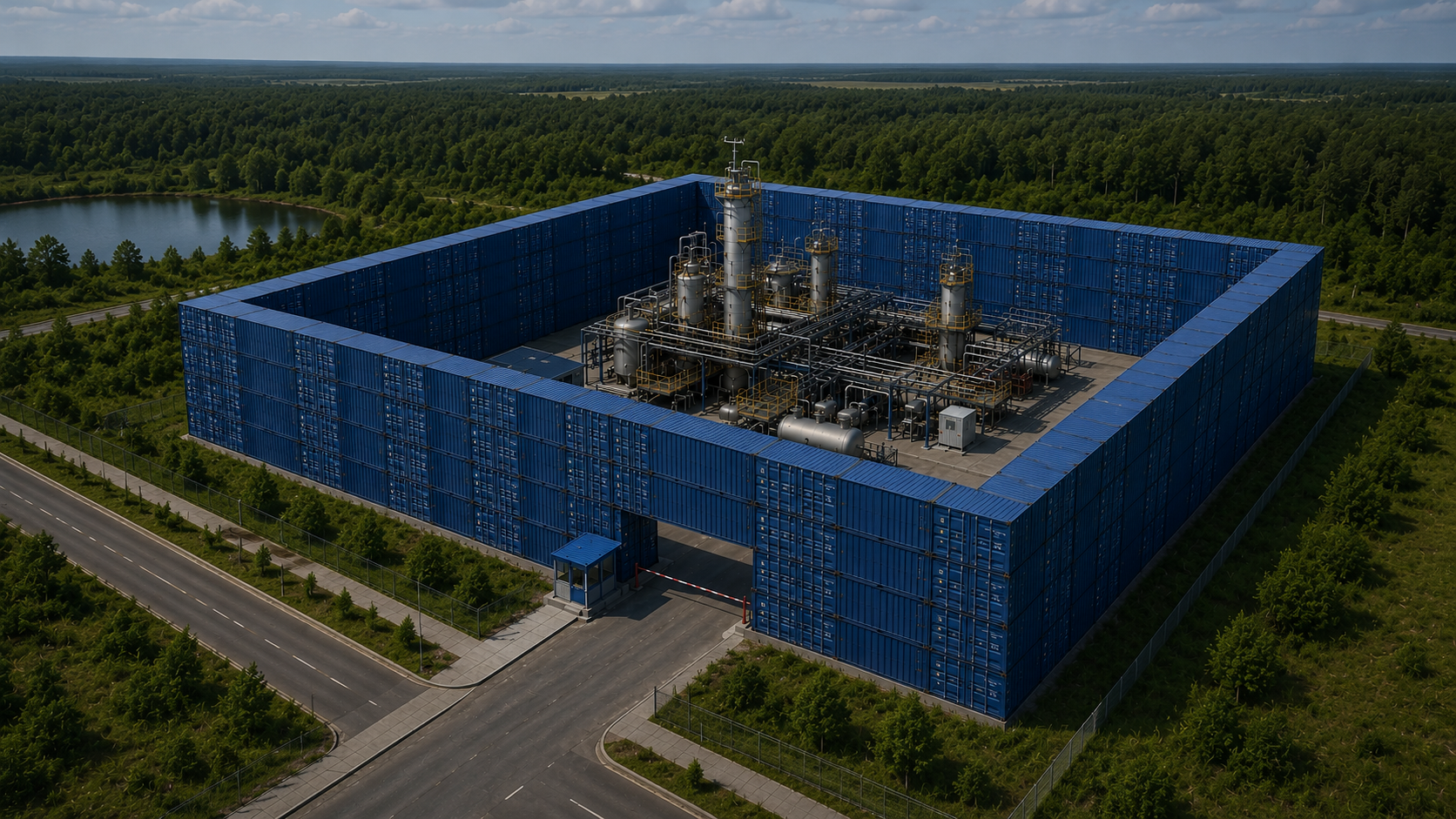 Защитный купол контейнерного типа