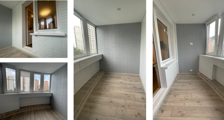 Остекление и отделка балкона в Москве от АртБАЛКОН