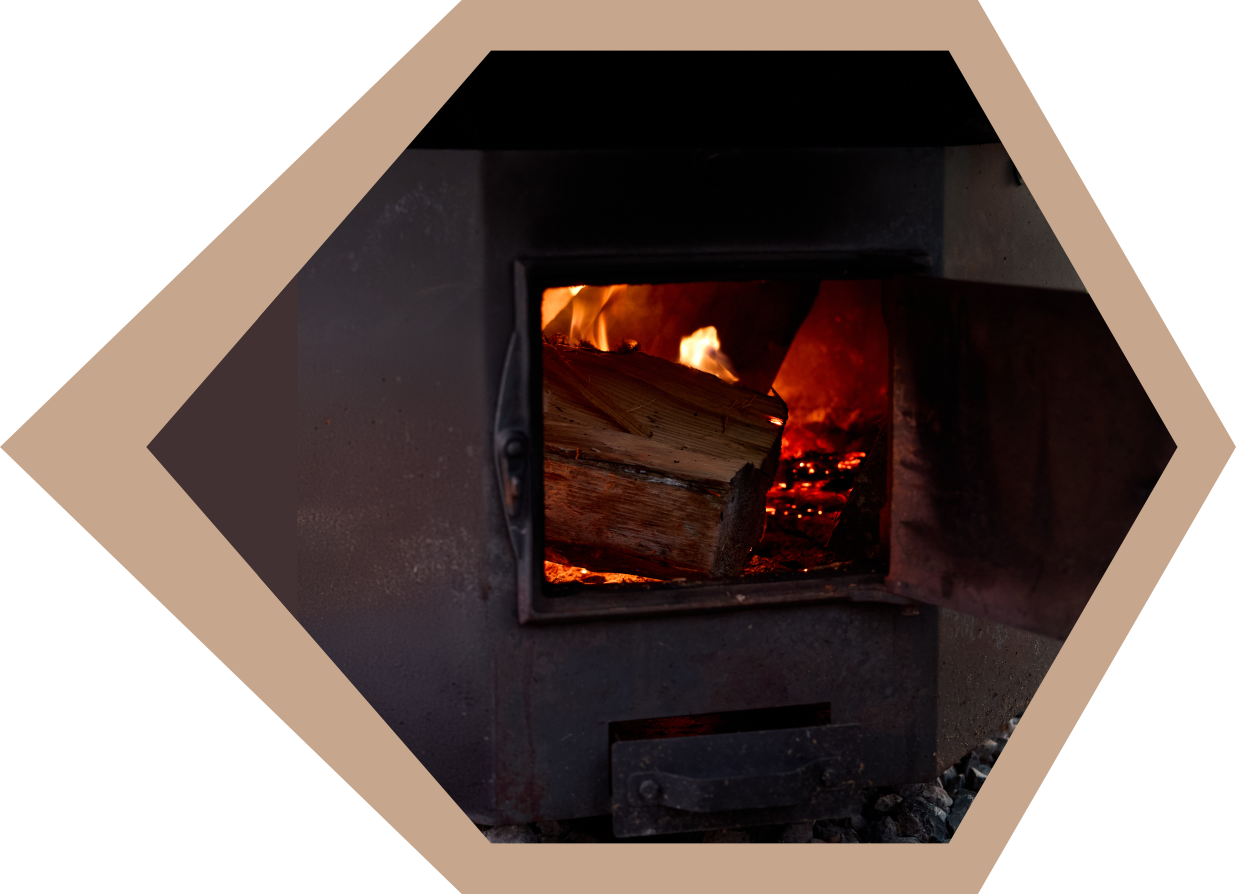 банный чан на дровах