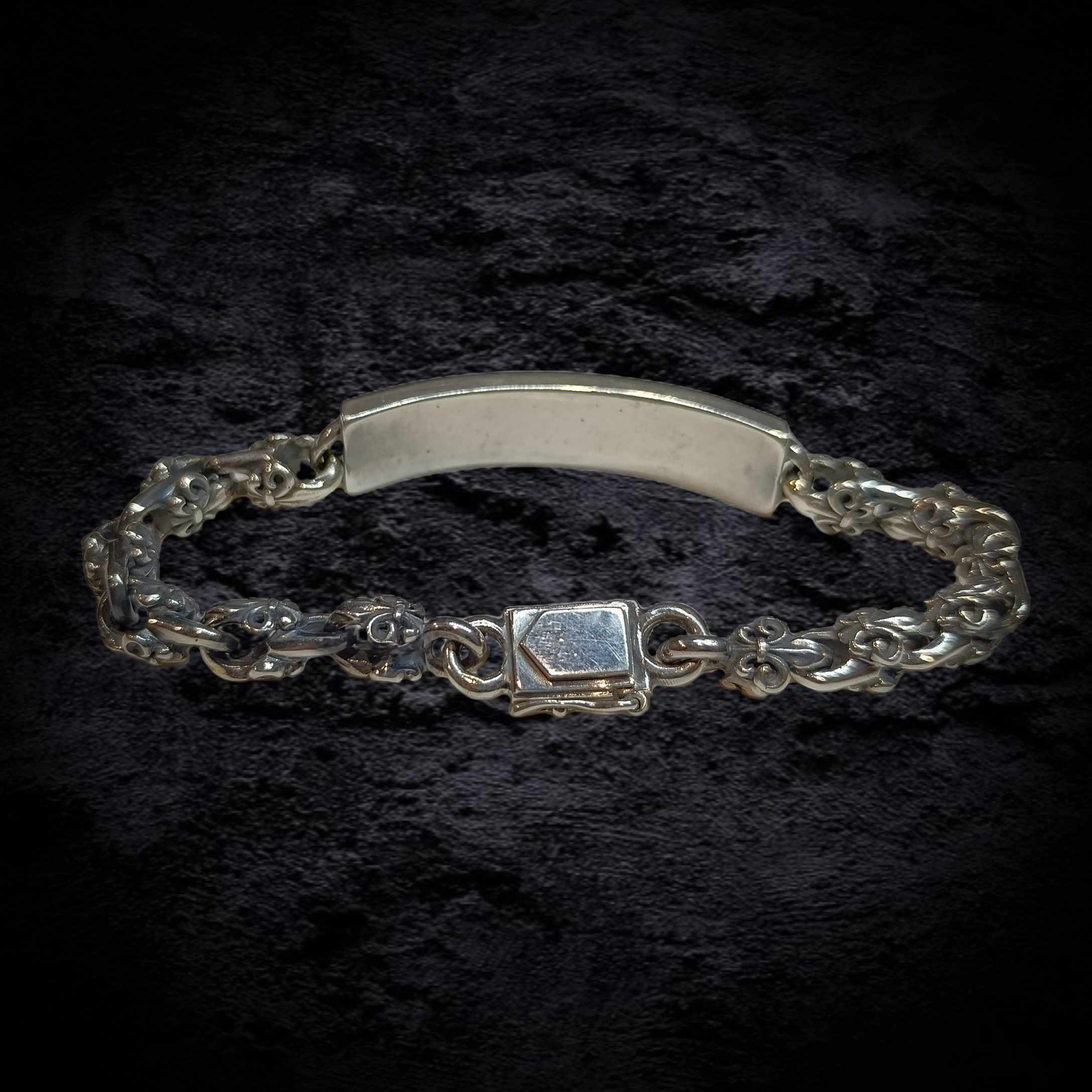 мужской браслет из серебра, браслет для мужчины, серебряный браслет.