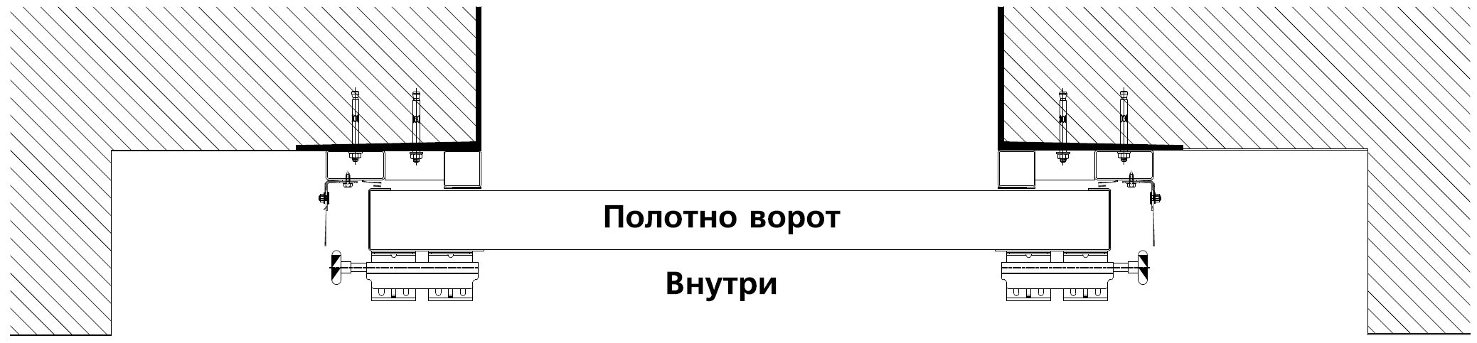 Монтаж в пустотелые стены